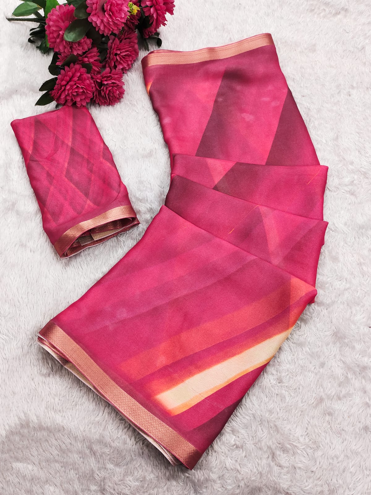 Kashvi Rangeela Vol 1 Dull Moss Printed Saree
