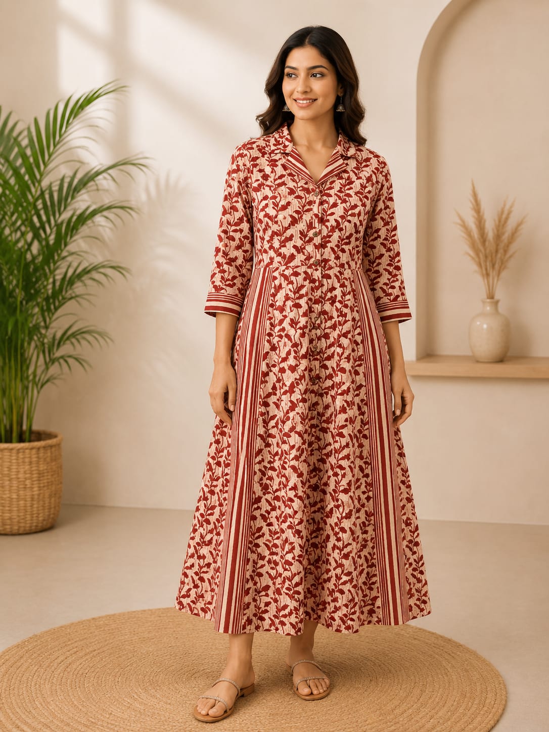 Naisha K 961 Pure Cotton Printed Long Kurti Collection
