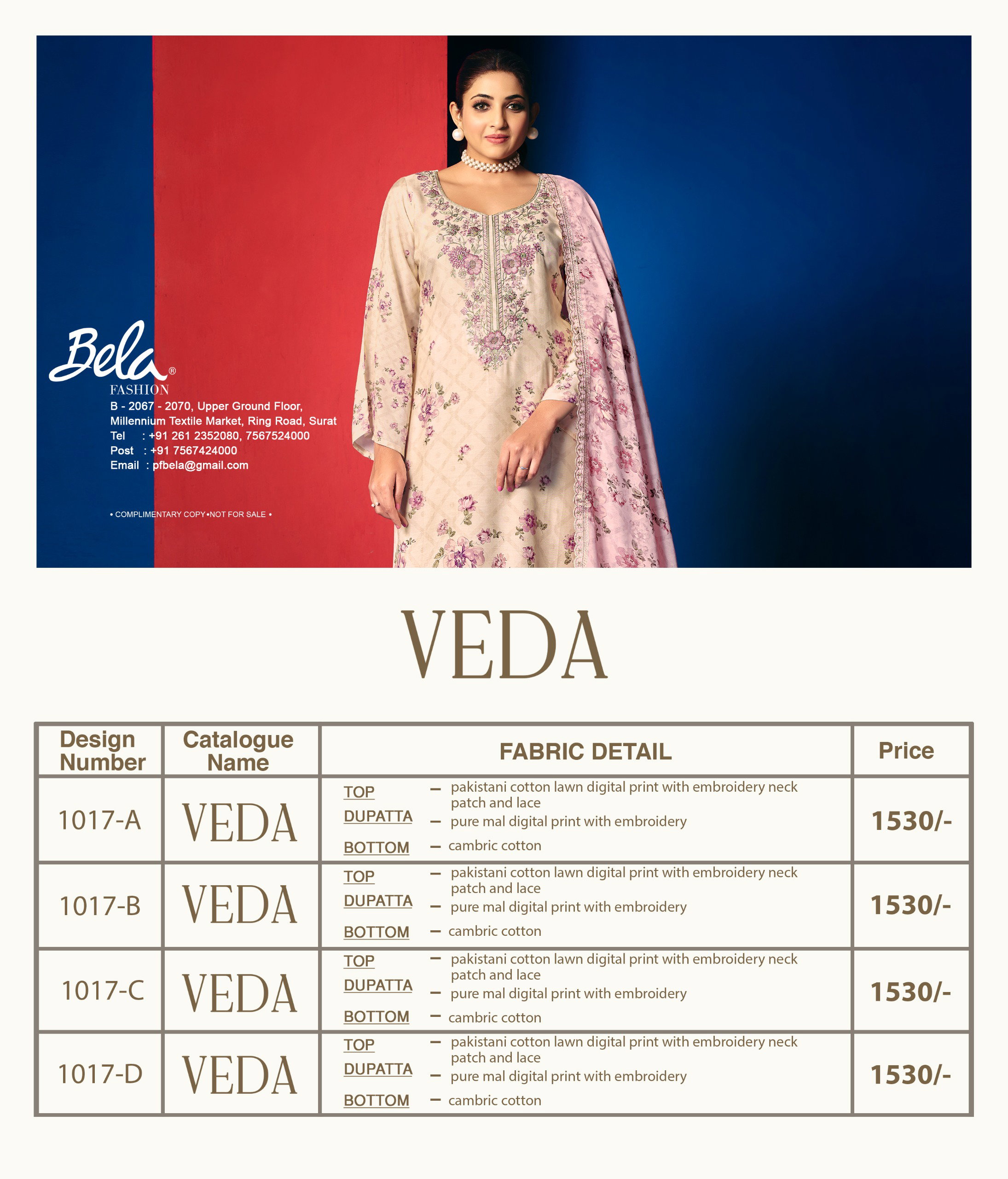 Bela Veda Pakistani Cotton Digital Printed Salwar Kameez