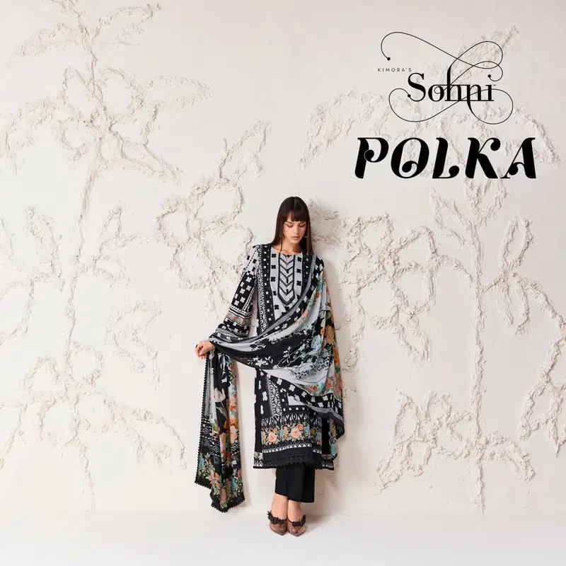 Kimora Sohni Polka 74 Cotton Digital Printed Salwar Kameez