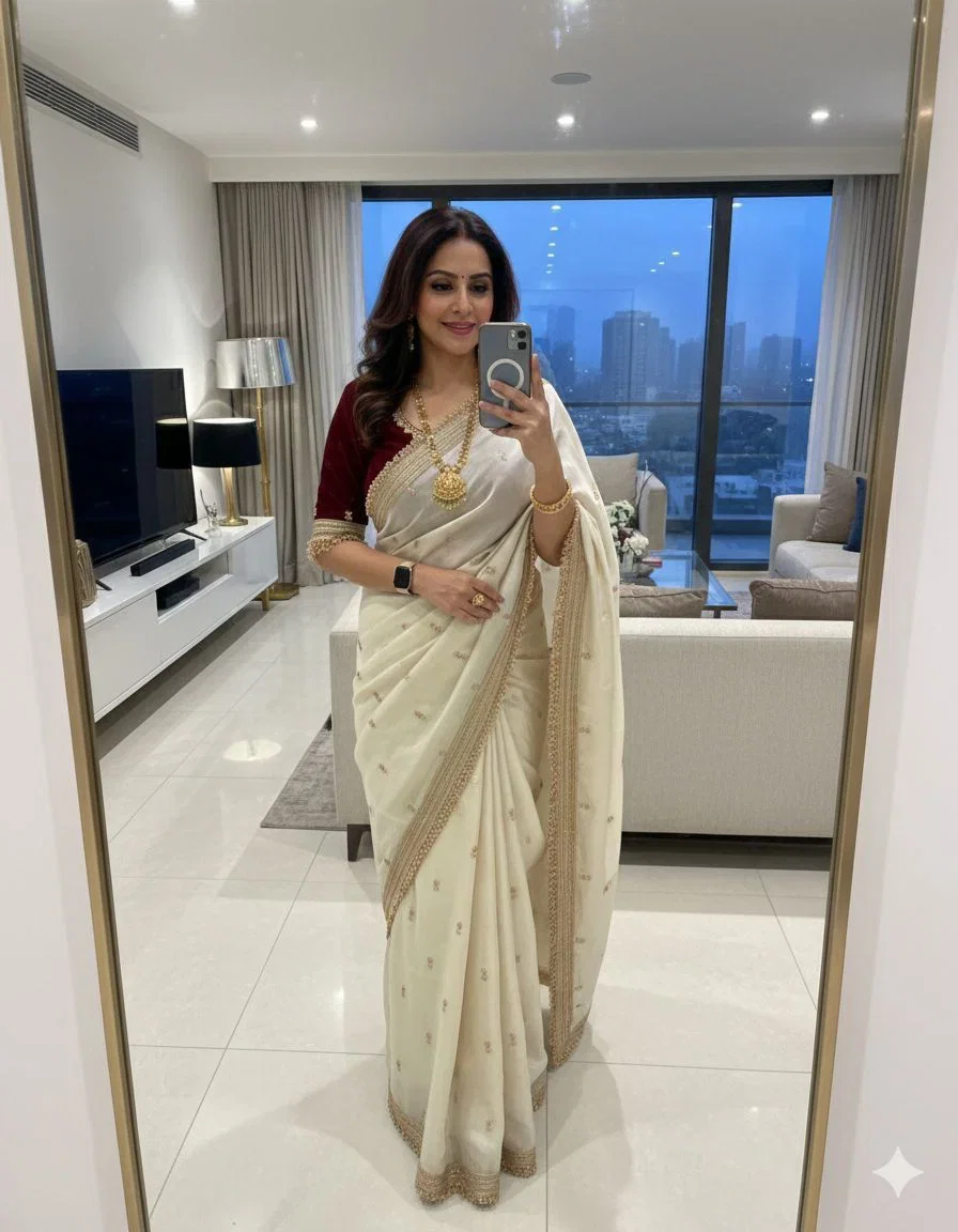 Bt 1309 Soft Fandy Sattin Silk Sequence Worked Saree Collection
