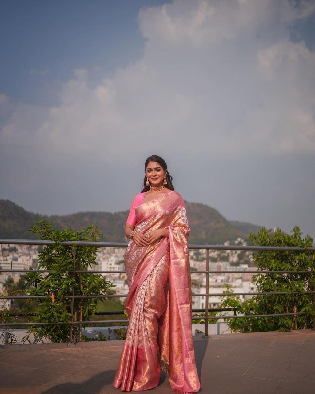 Soft Silk 6078 Lichi Silk Jacquard Work Saree