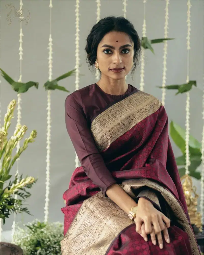Soft Silk 6089 Lichi Silk Jacquard Work Saree
