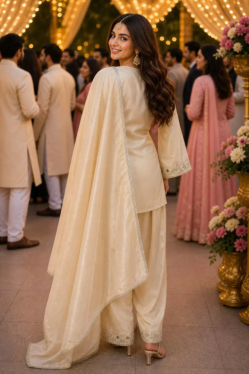 Mrudangi Janki Premium Silk Hand Mirror Worked Salwar Kameez Collection