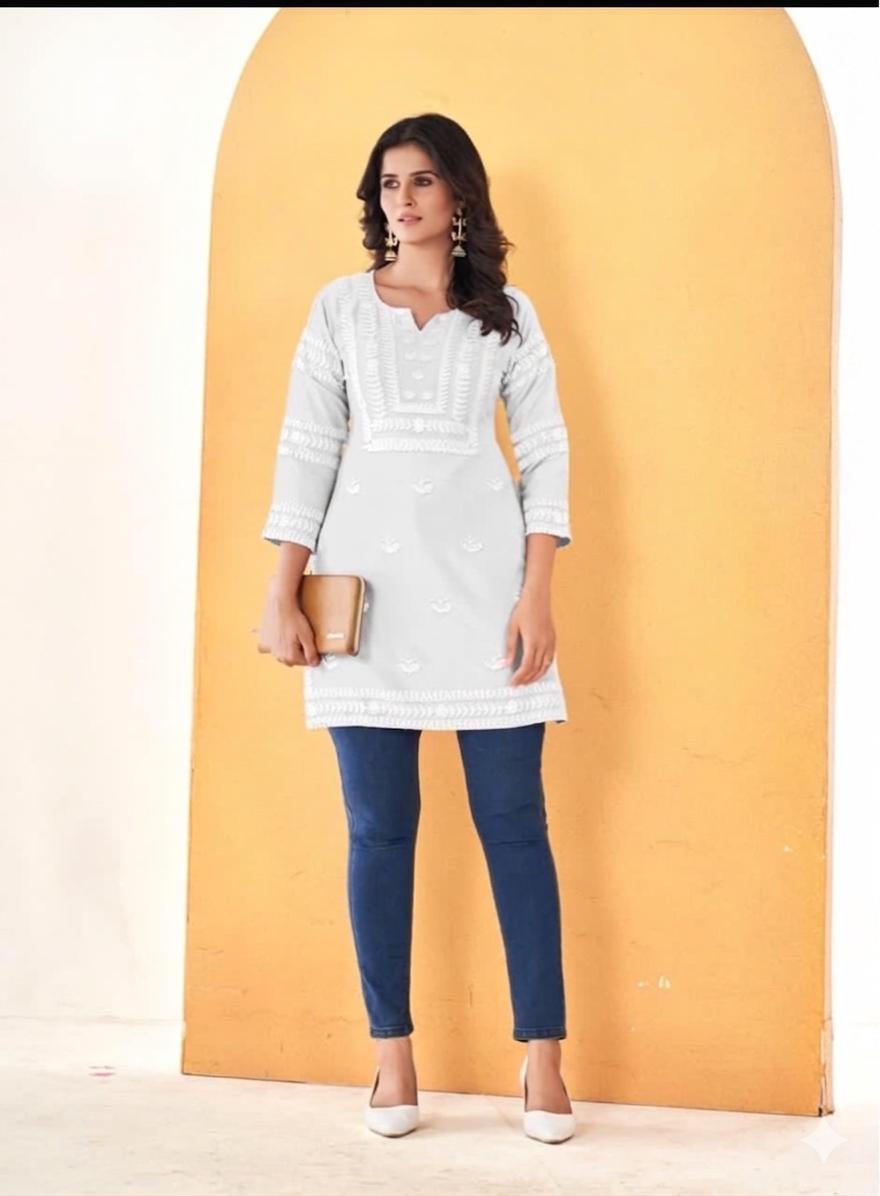 Lekha Sal 31 Heavy Rayon Embroidery Work Top