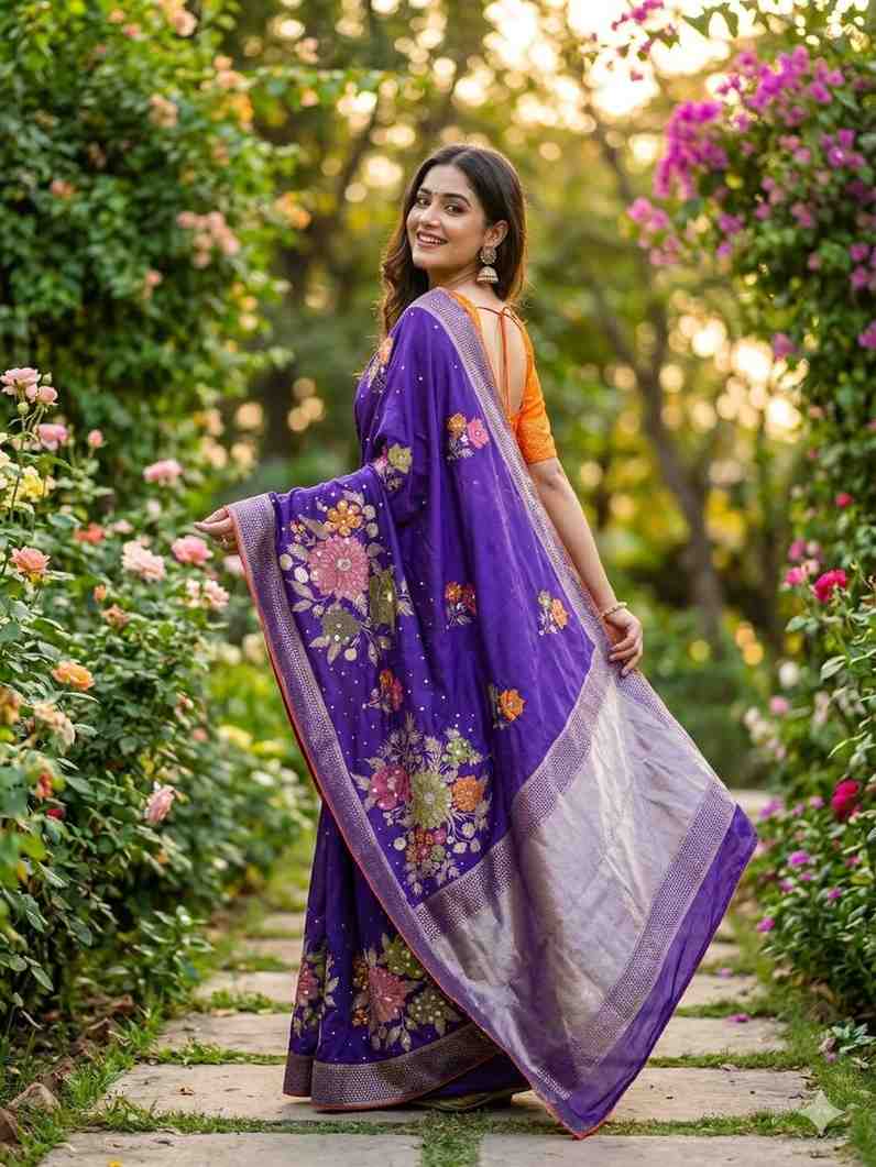Kc 214 Dolla Silk Real Mirror Worked Designer Saree Collection
