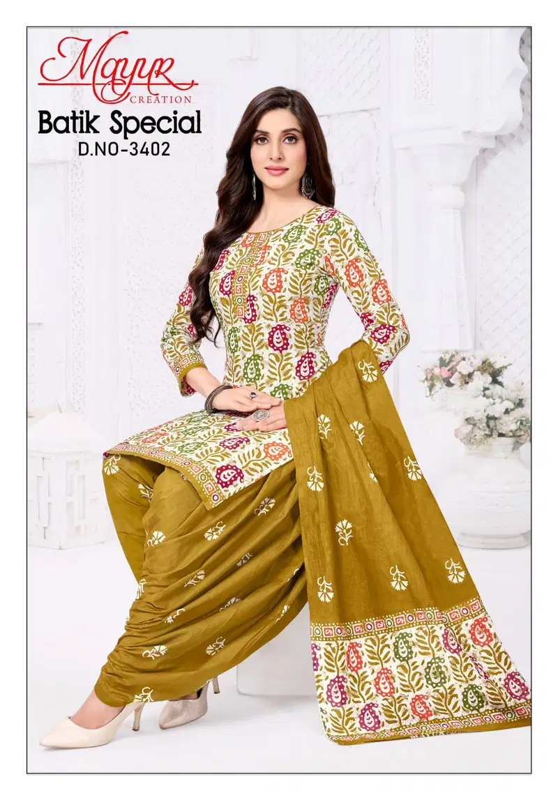 Mayur Batik Vol 34 Cotton Printed Dress Material Collection