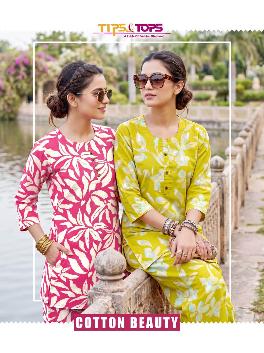 Tips And Tops Cotton Beauty Cotton Printed Co Ord Set Collection