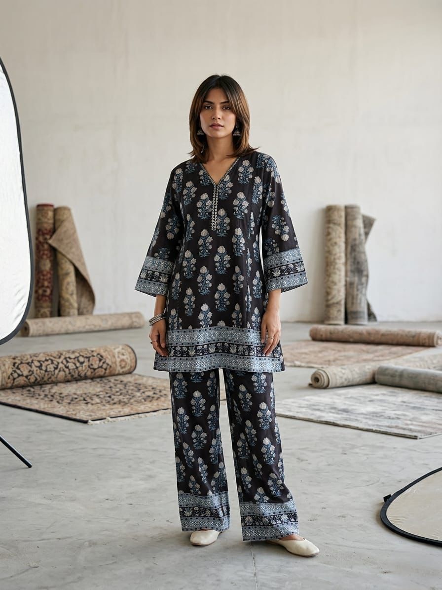 Naisha K 965 Cotton Printed Co Ord Set Collection