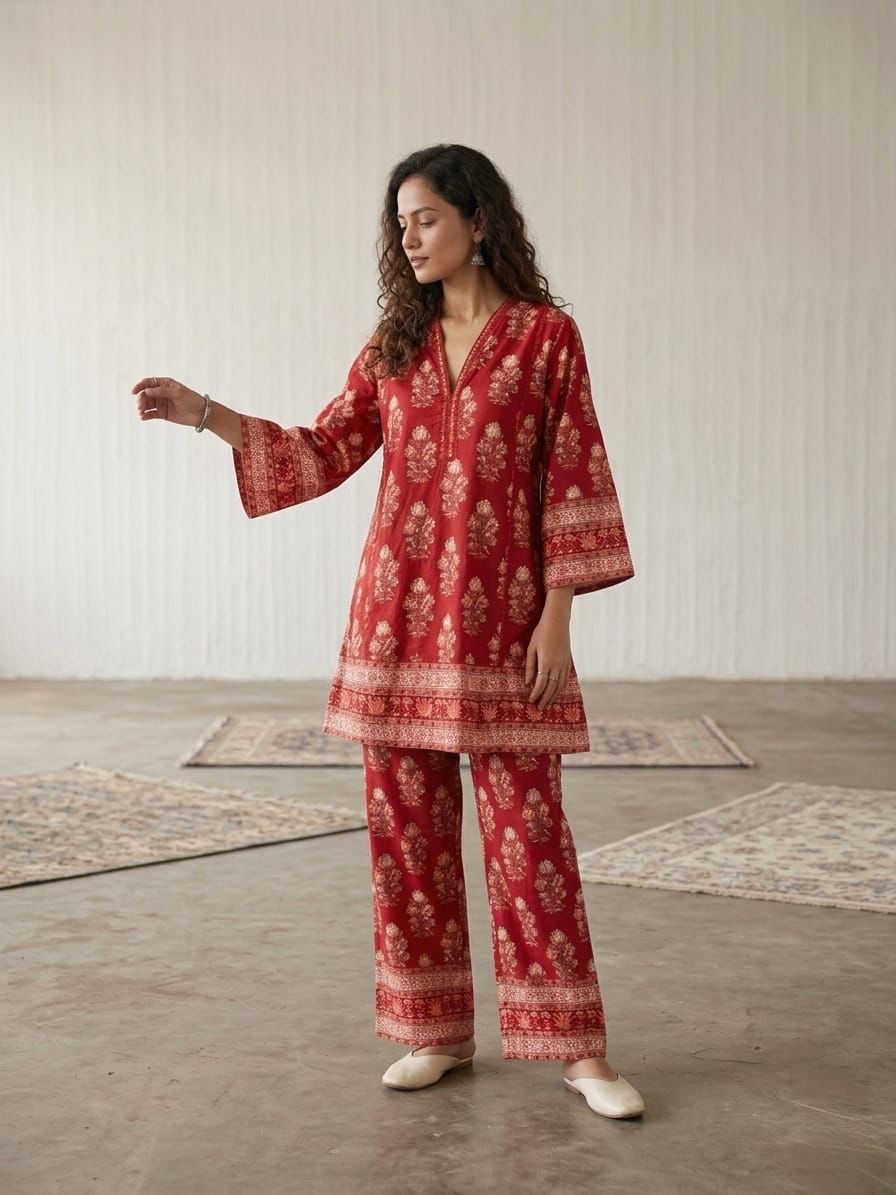 Naisha K 965 Cotton Printed Co Ord Set Collection