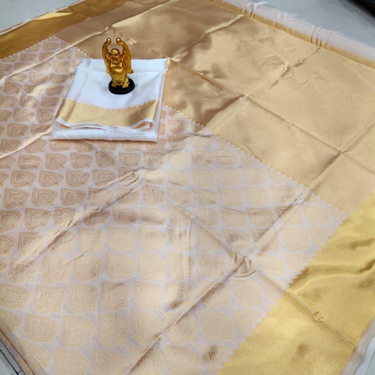NCO 187 Soft Lichi Silk Jacquard All Over Saree