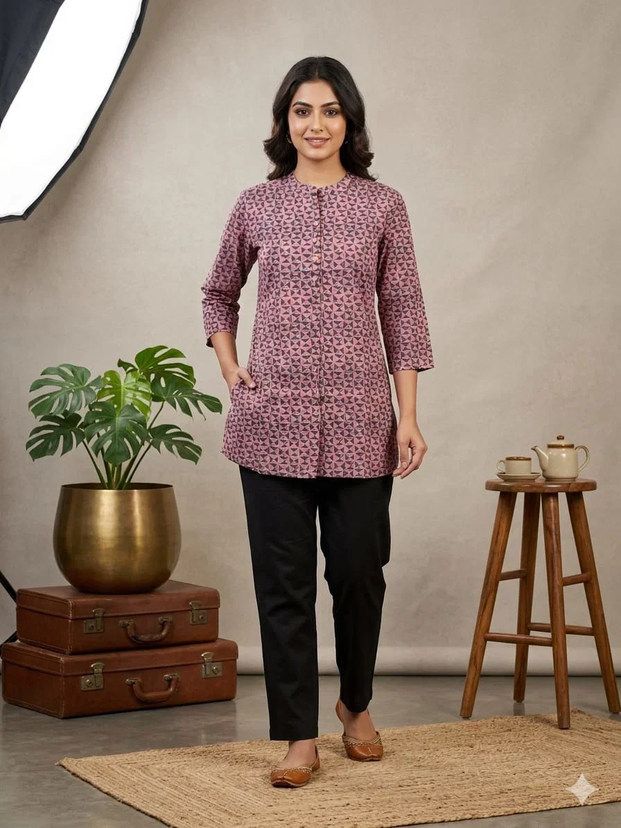 Naisha Short Kurti Vol 1 Cotton Printed Short Tops