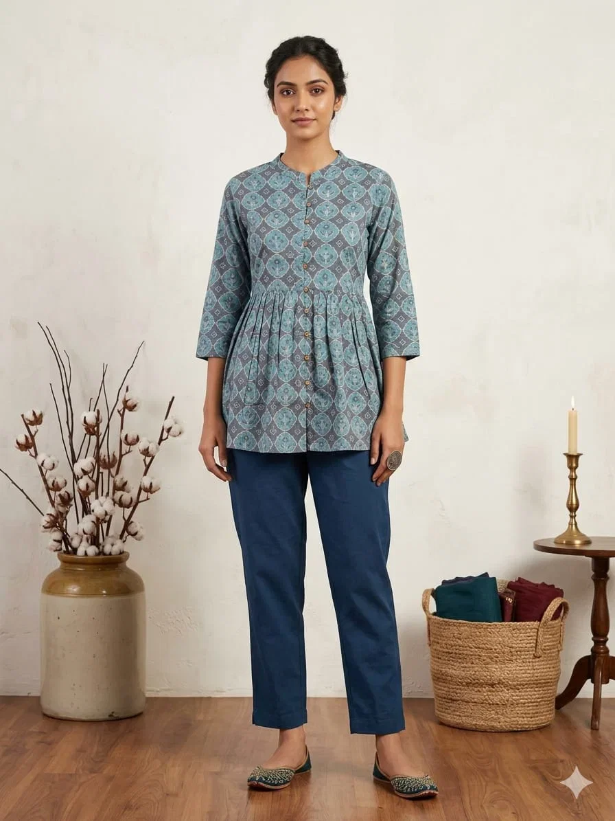 Naisha Short Kurti Vol 3 Cotton Printed Tops
