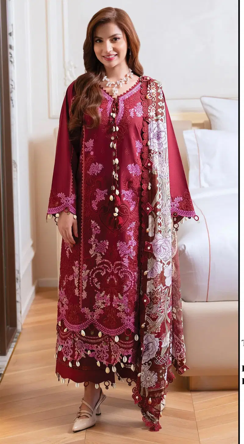 Elan E 38 Cambric Cotton Embroidered Salwar Kameez