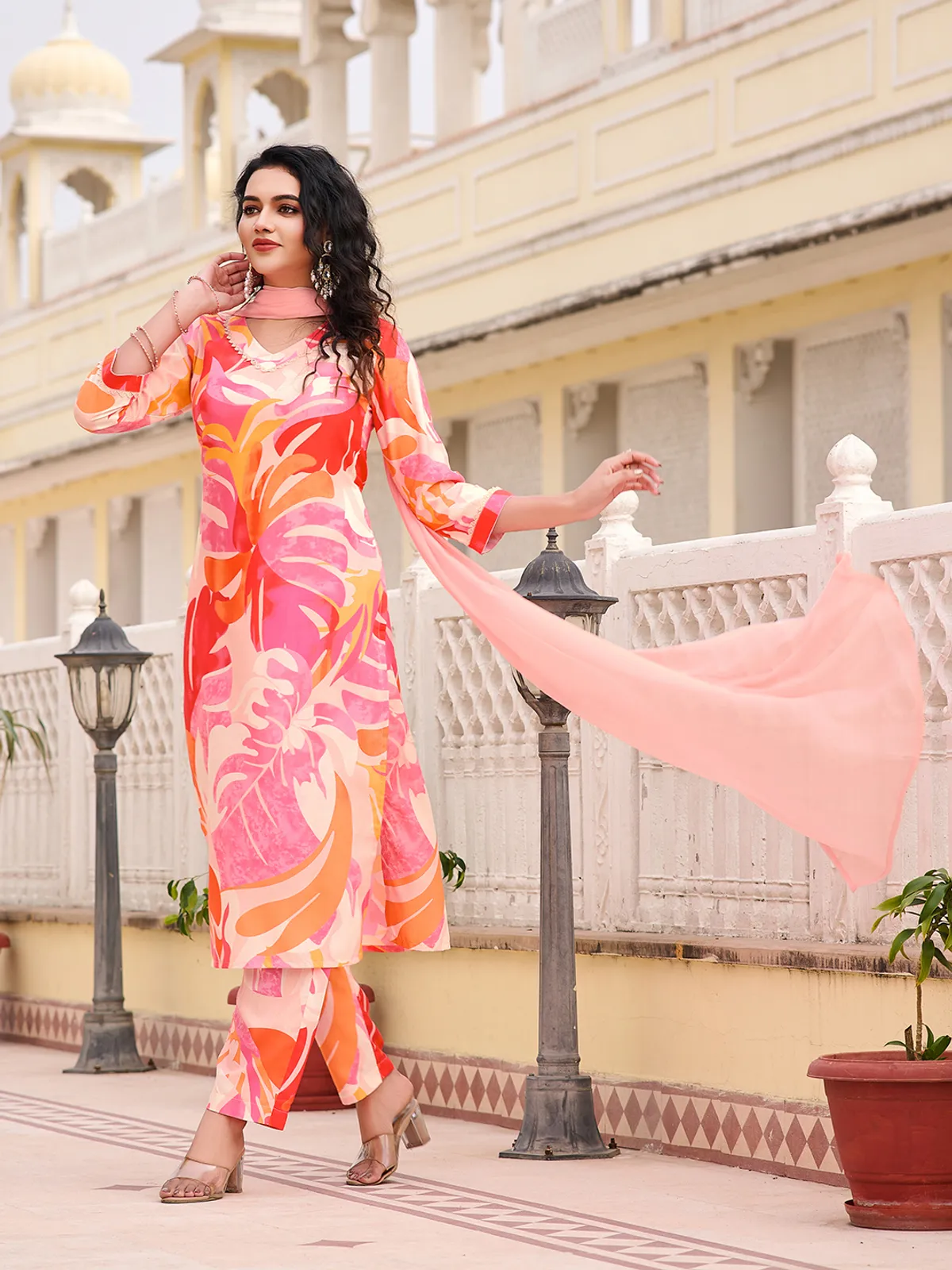 Dhruvi 439 Cotton Kurti Pant And Dupatta Collection