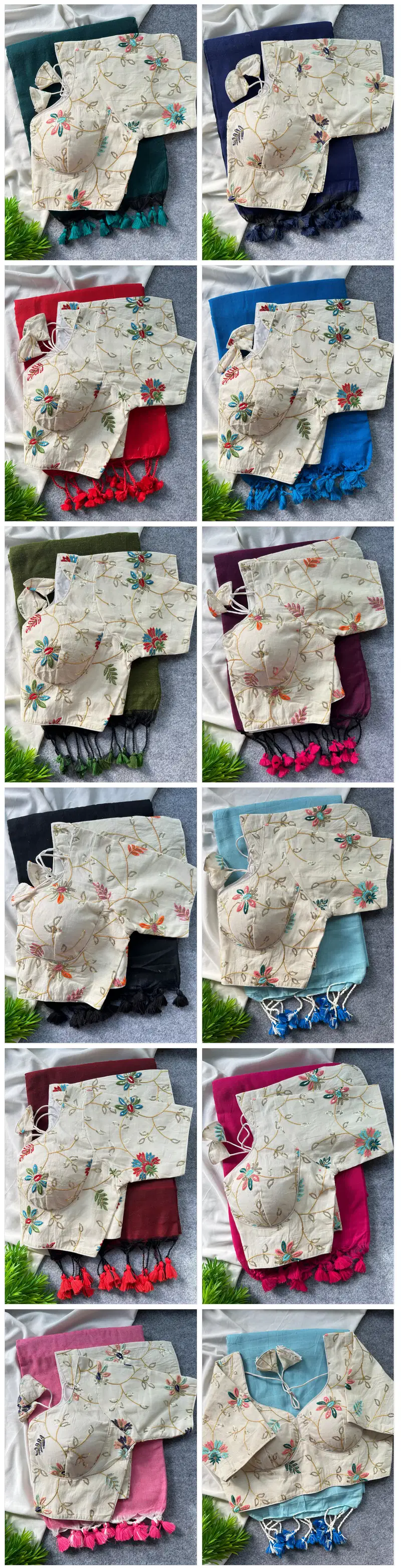 Khadi Vol 26 Khadi Cotton Saree With Embroidered Blouse Collection