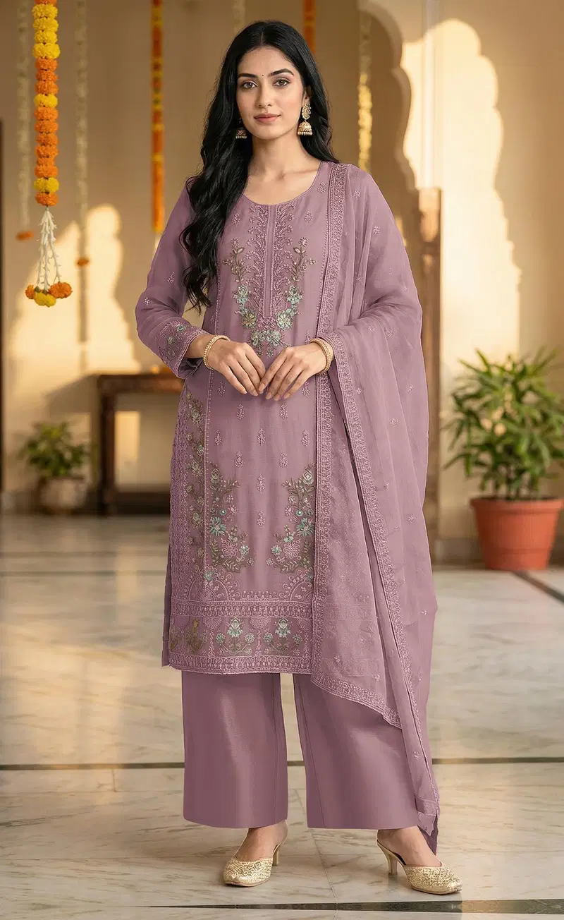 Mah E Rooh 4262 A To D Chiffon Embroidered Salwar Kameez
