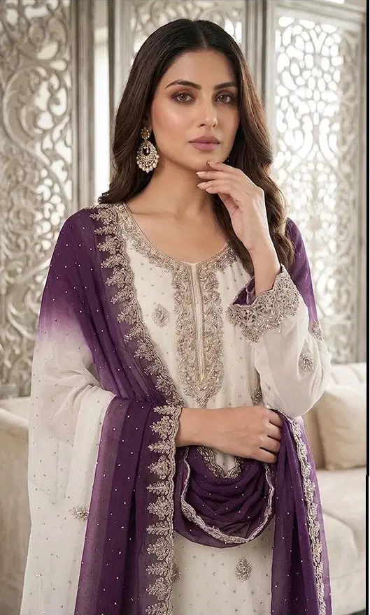 Hoor Tex 789 A To D Simmar Pading Sheded Salwar Kameez Collection