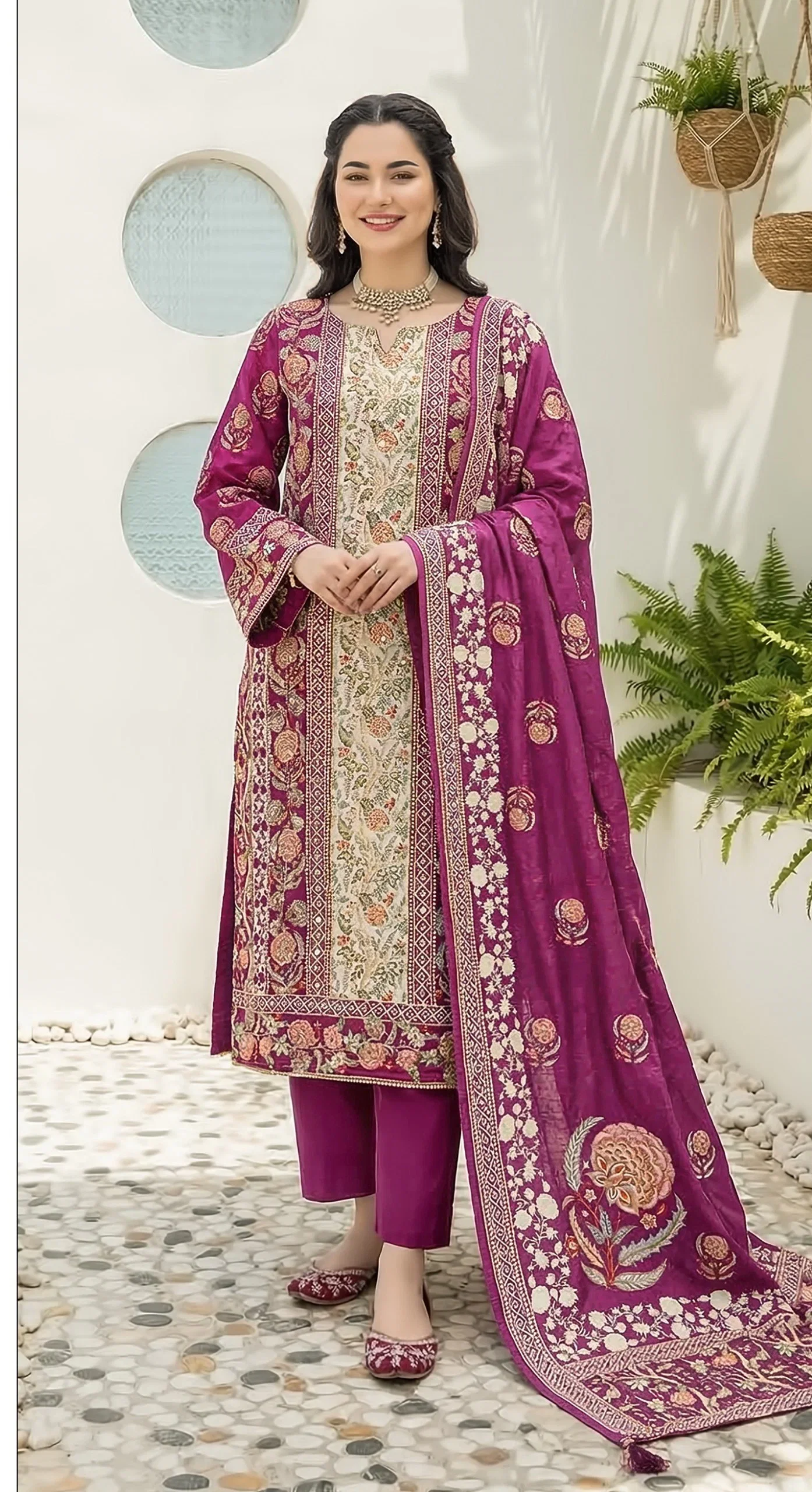 Shree Kt 340 Viscose Muslin Digital Printed Salwar Kameez