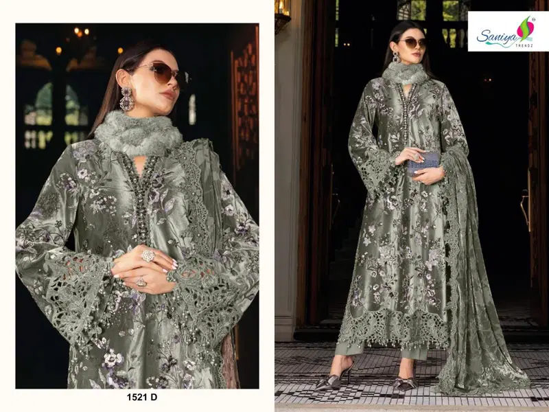 Saniya Maria B 151 Rayon Cotton Embroidered Salwar Kameez Collection