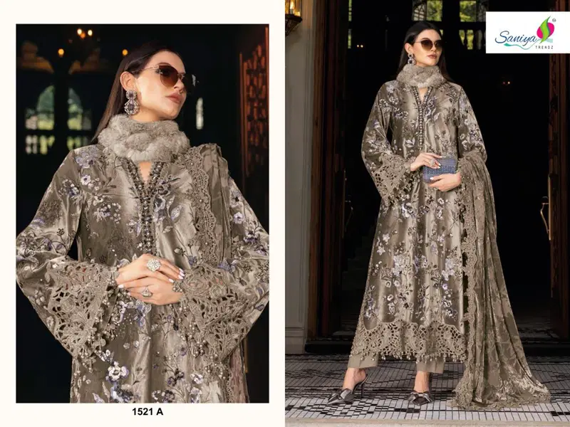 Saniya Maria B 151 Rayon Cotton Embroidered Salwar Kameez Collection