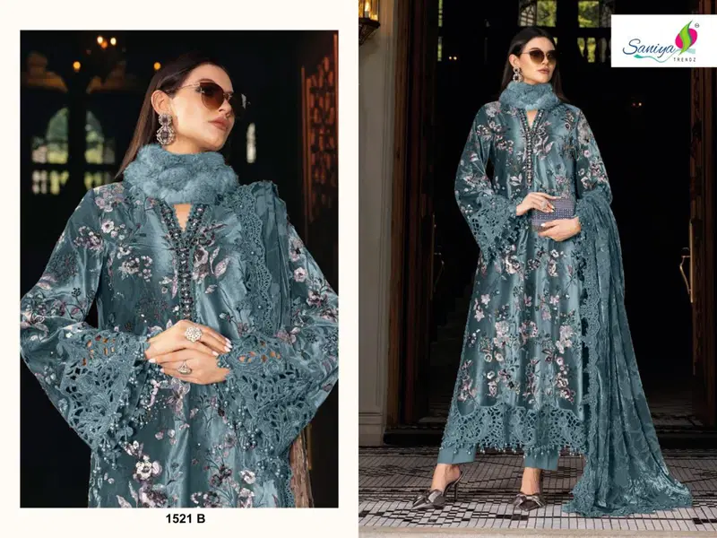 Saniya Maria B 151 Rayon Cotton Embroidered Salwar Kameez Collection