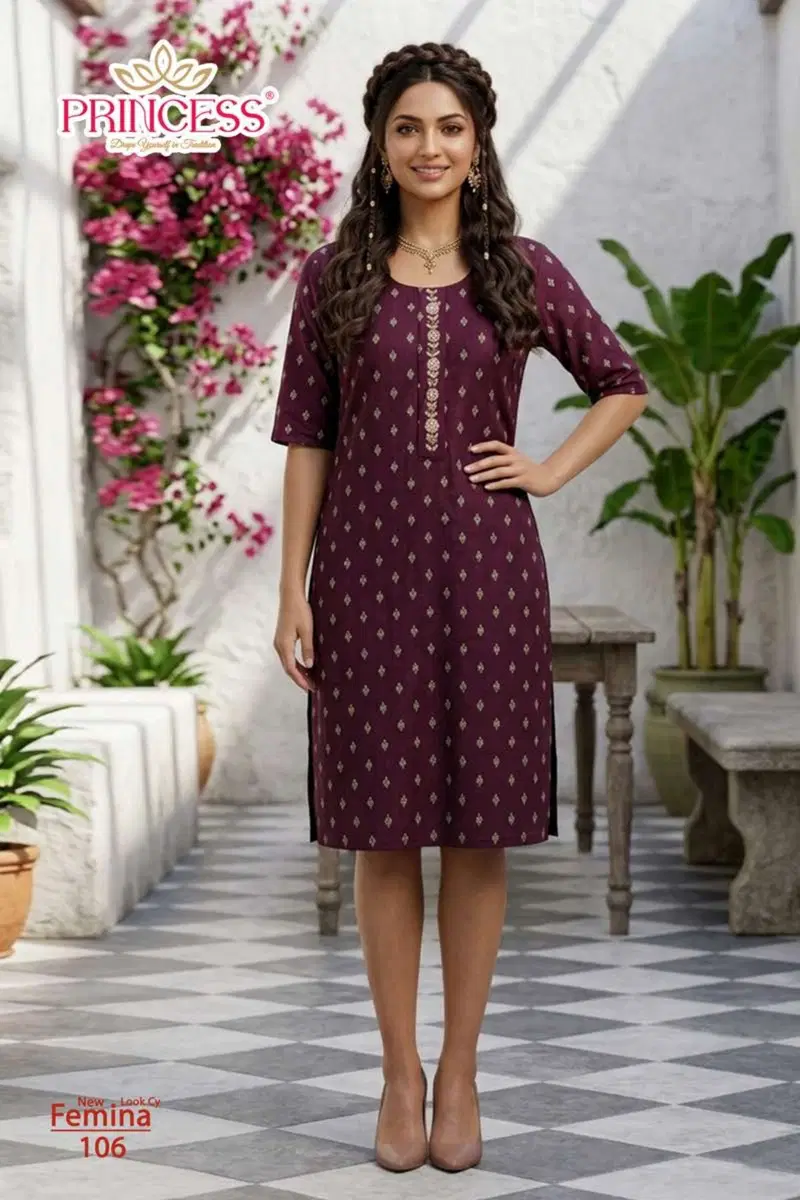 Princess New Femina Vartican Printed Fancy Kurti Collection