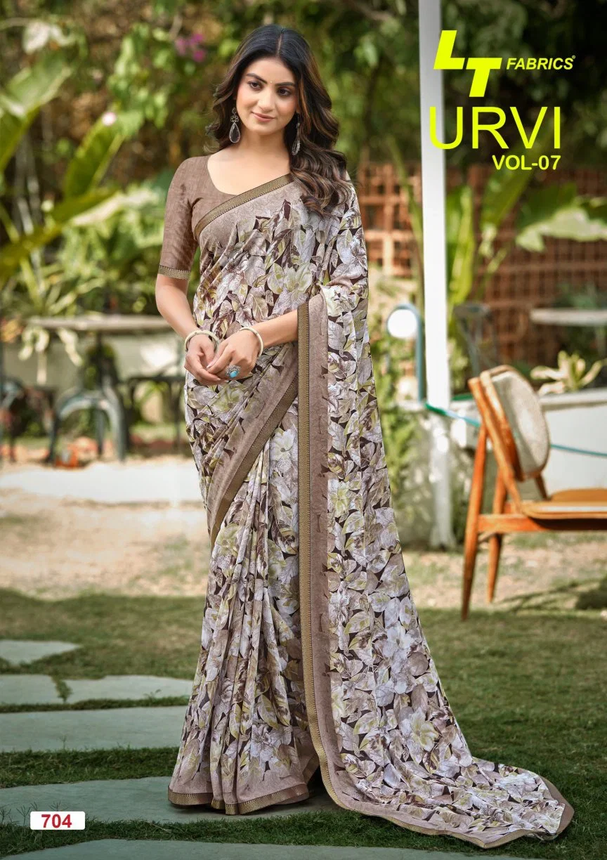 Lt Urvi Vol 7 Micro Printed Saree Collection