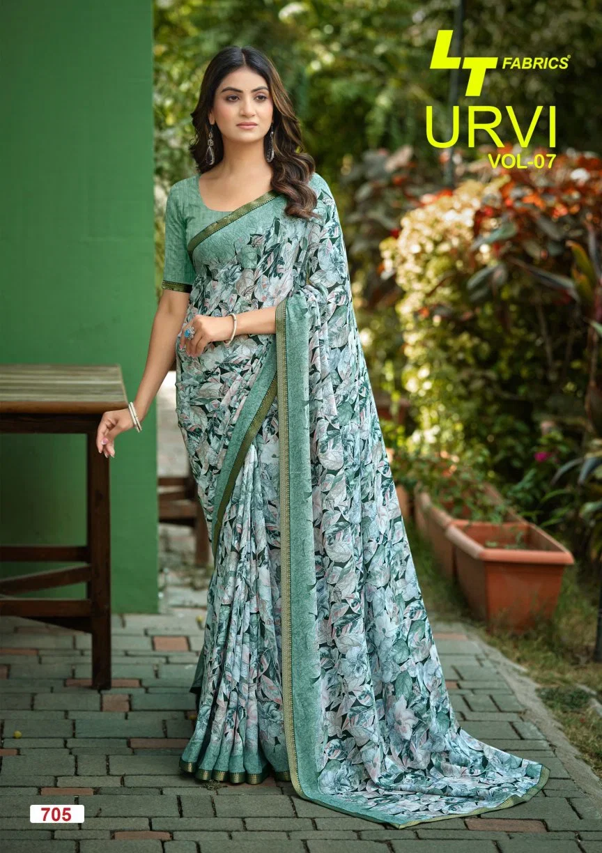 Lt Urvi Vol 7 Micro Printed Saree Collection
