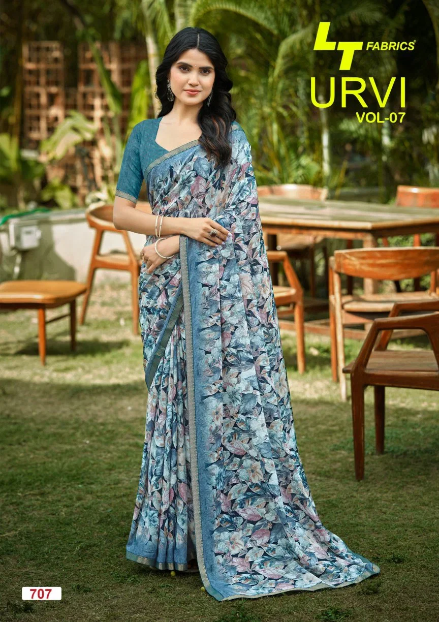 Lt Urvi Vol 7 Micro Printed Saree Collection