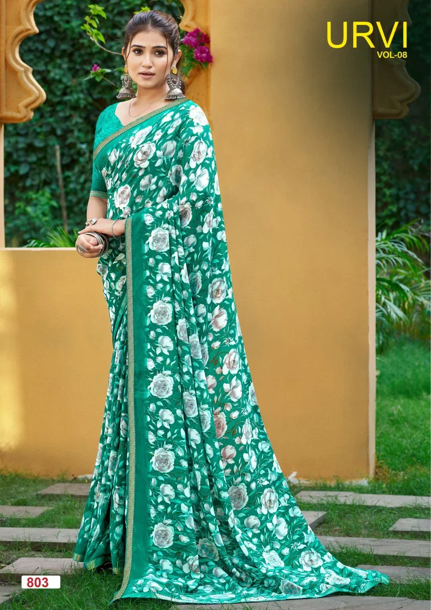 Lt Urvi Vol 8 Micro Printed Saree Collection