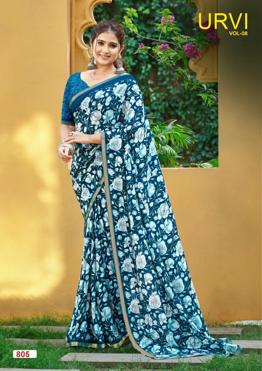 Lt Urvi Vol 8 Micro Printed Saree Collection