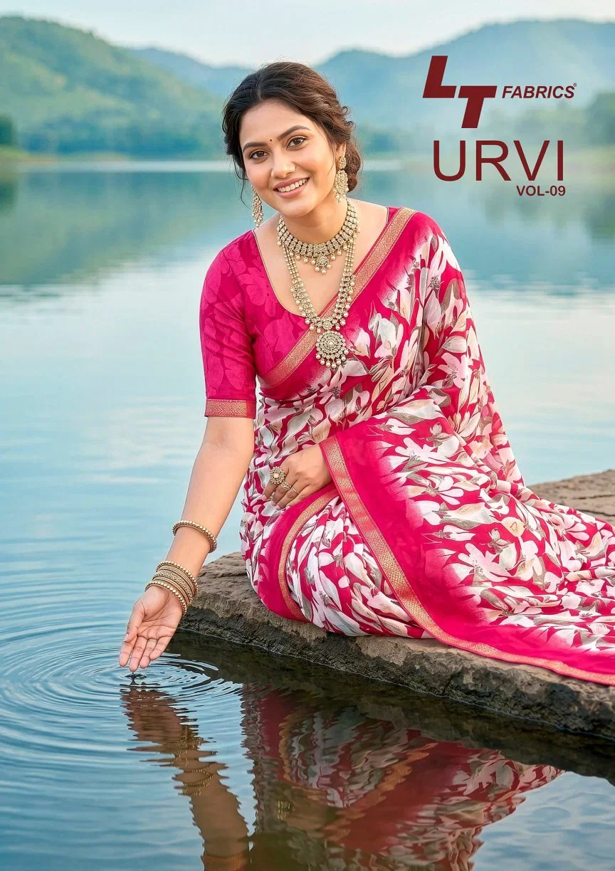 Lt Urvi Vol 9 Micro Printed Saree Collection