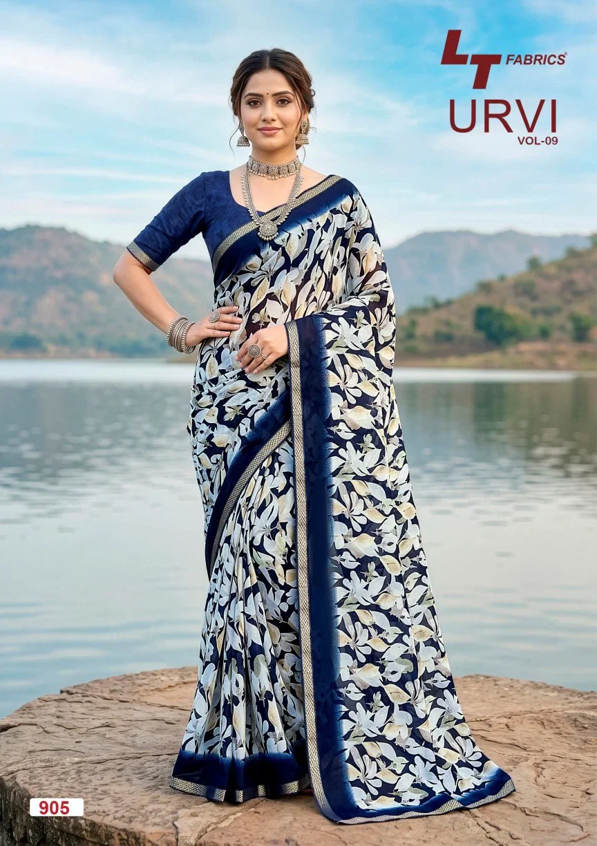 Lt Urvi Vol 9 Micro Printed Saree Collection
