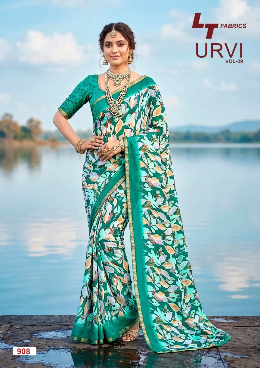 Lt Urvi Vol 9 Micro Printed Saree Collection