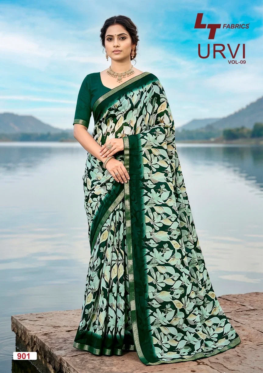 Lt Urvi Vol 9 Micro Printed Saree Collection