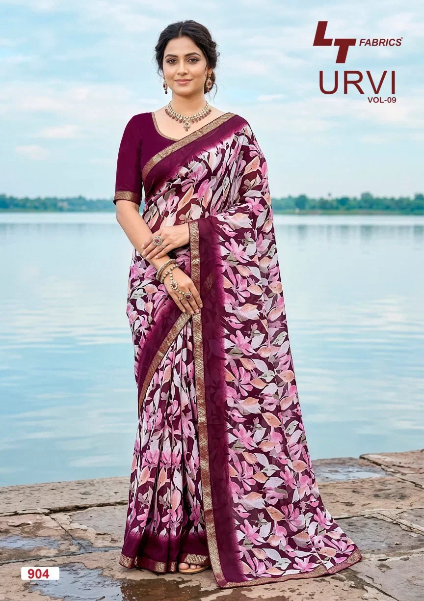 Lt Urvi Vol 9 Micro Printed Saree Collection