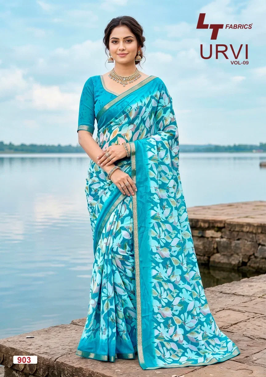 Lt Urvi Vol 9 Micro Printed Saree Collection