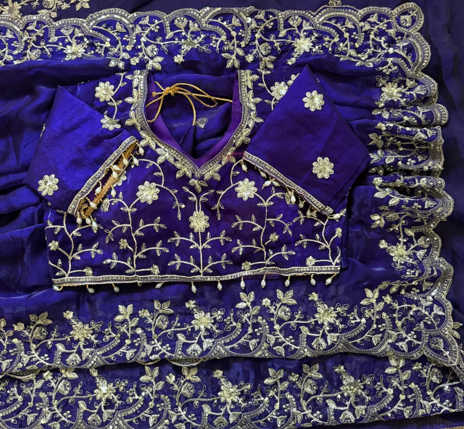 Vt 855 T Fandy Sattin Silk Embroidered Saree Collection