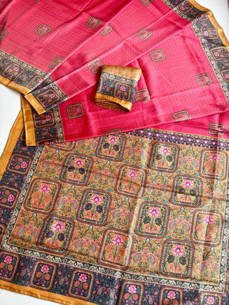 Scjb Rajwadi I Soft Silk Jacquard Weaving Saree Collection