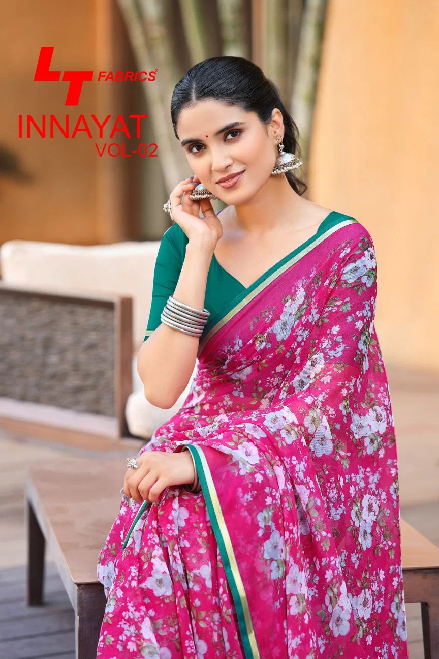 Lt Inayat Vol 2 Chiffon Printed Saree Collection