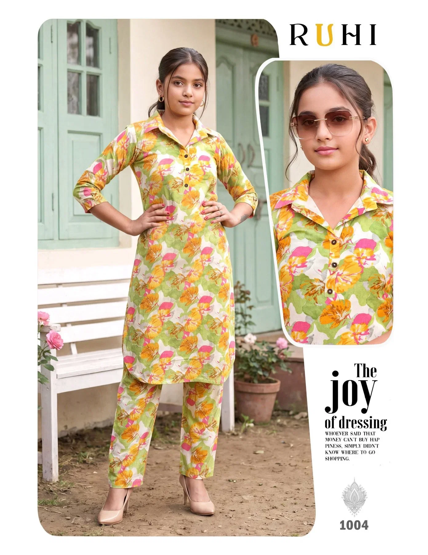 Ruhi Kids Rayon Printed Top With Bottom Collection