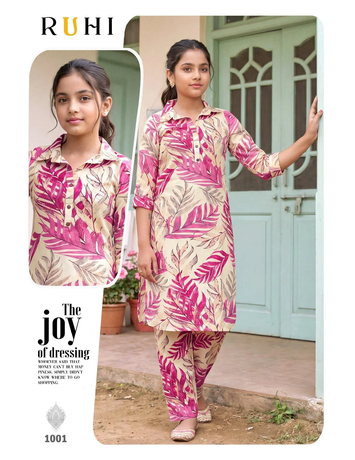 Ruhi Kids Rayon Printed Top With Bottom Collection
