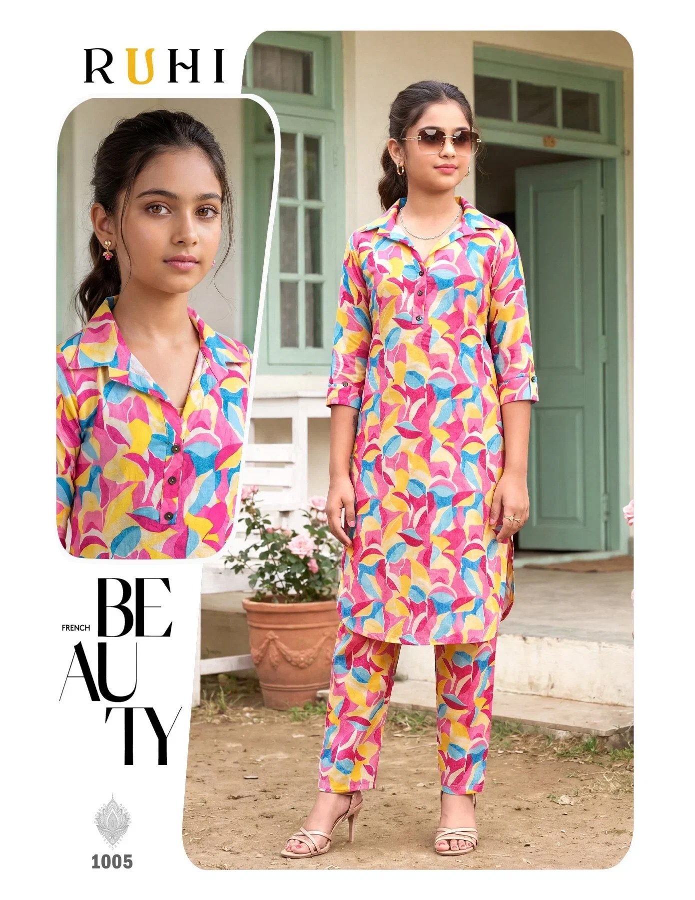 Ruhi Kids Rayon Printed Top With Bottom Collection
