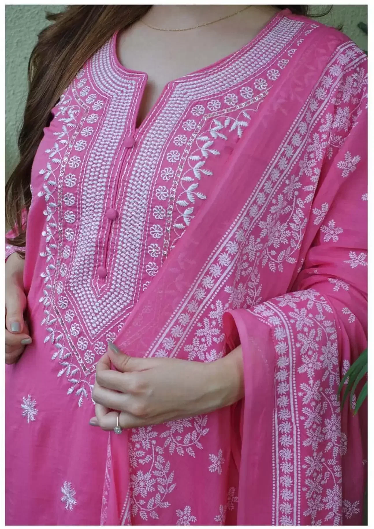 Dhruvi 443 Viscose Embroidery Kurti With Pant Dupatta Collection