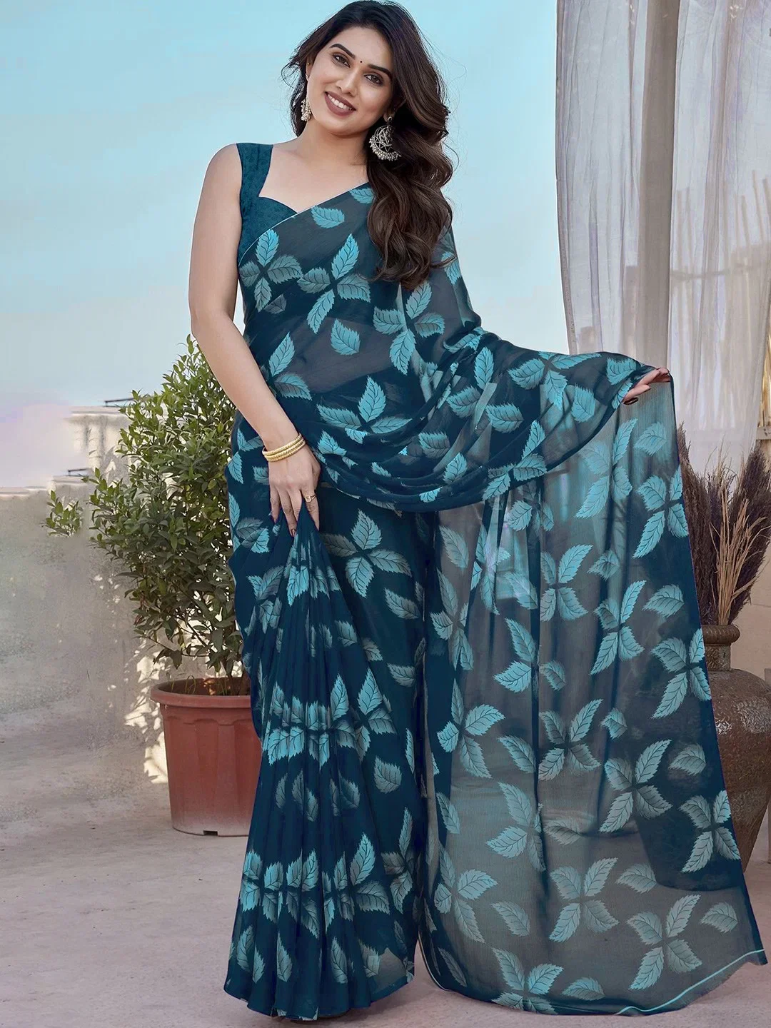 Aarti 4 Chiffon Printed Fancy Saree Collection