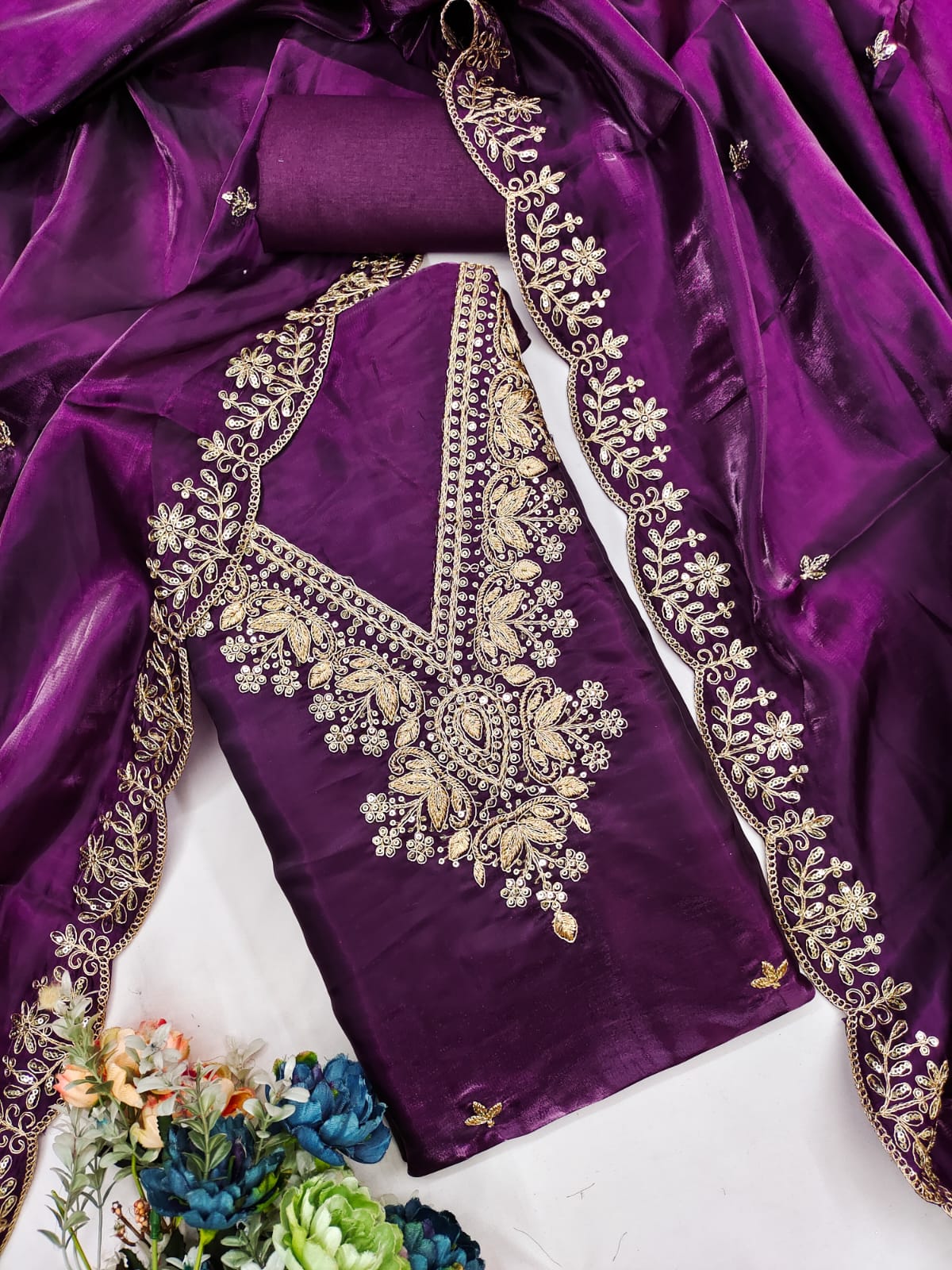 Designer Mohey Vol 1 Zimmi Choo Kodding Sequence Work Dress Material Collection 