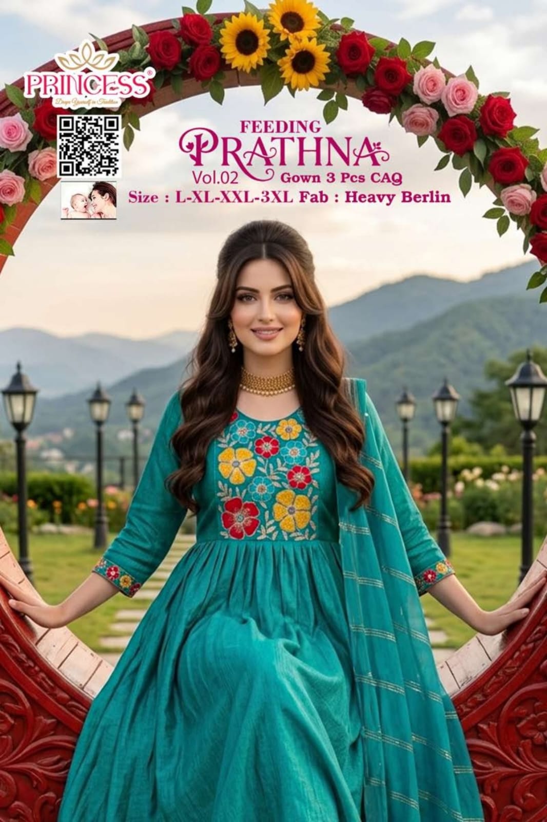 Dnp Feeding Prathna Berlin Top Bottom Dupatta