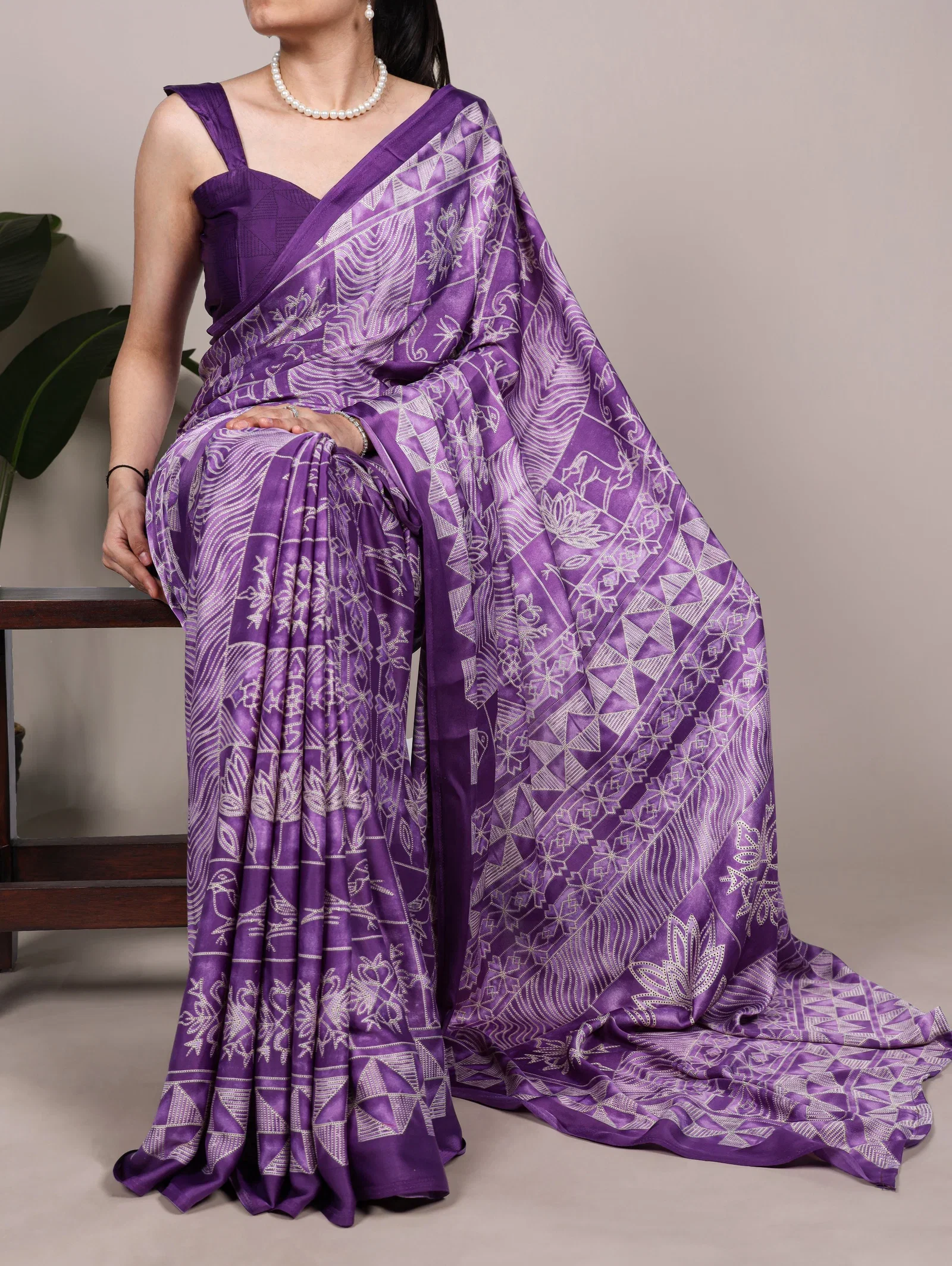 Taraa L 7206 Satin Silk Printed Party Wear Saree Collection