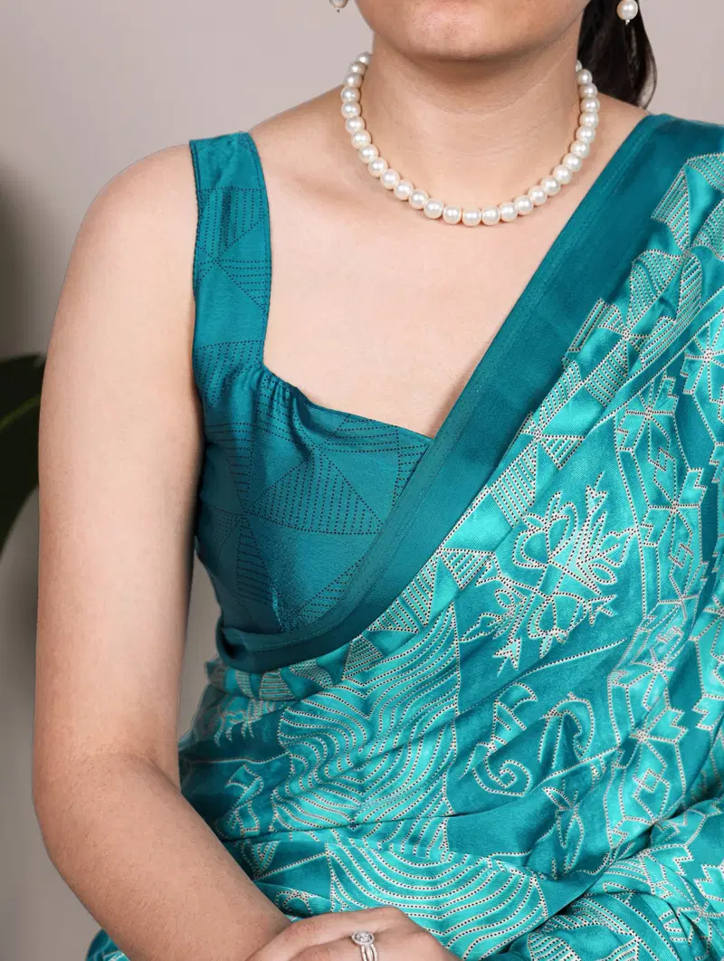 Taraa L 7206 Satin Silk Printed Party Wear Saree Collection